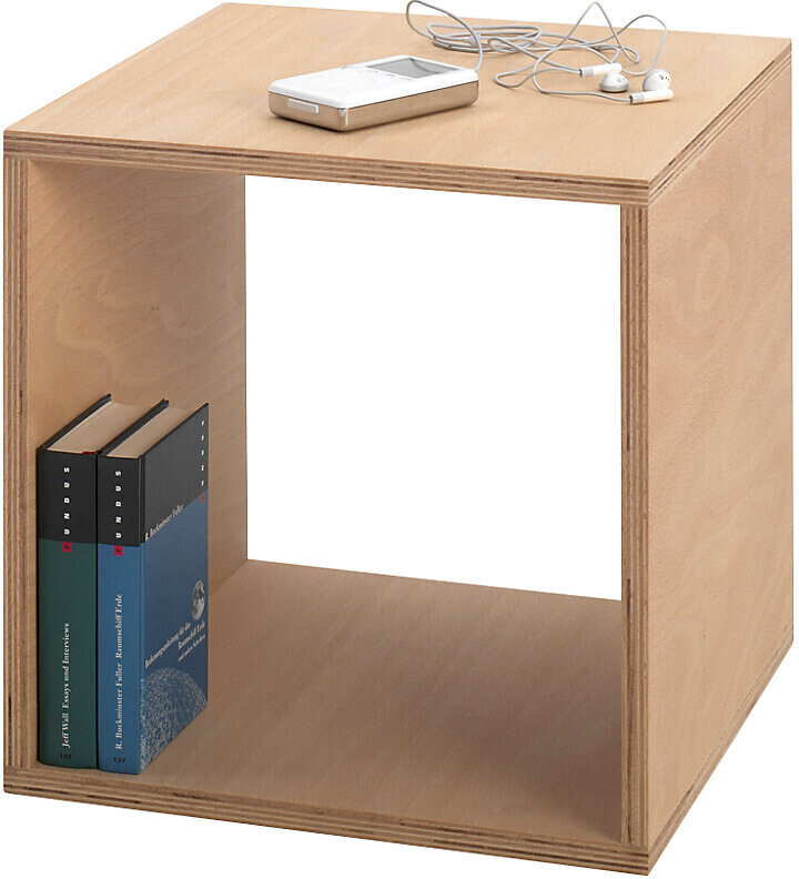Tojo cube bedside table 35x35x35 cm natural beech