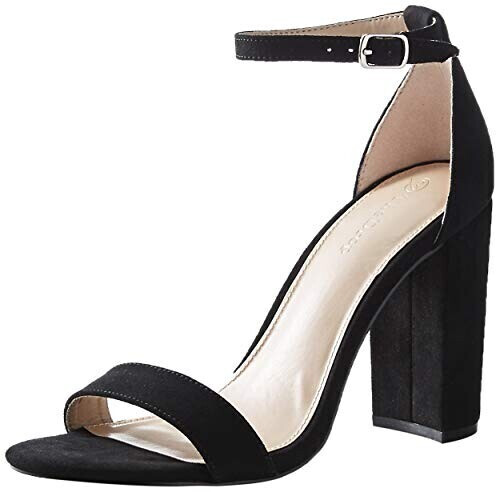 The Drop Rebecca heeled sandals with high block heel black