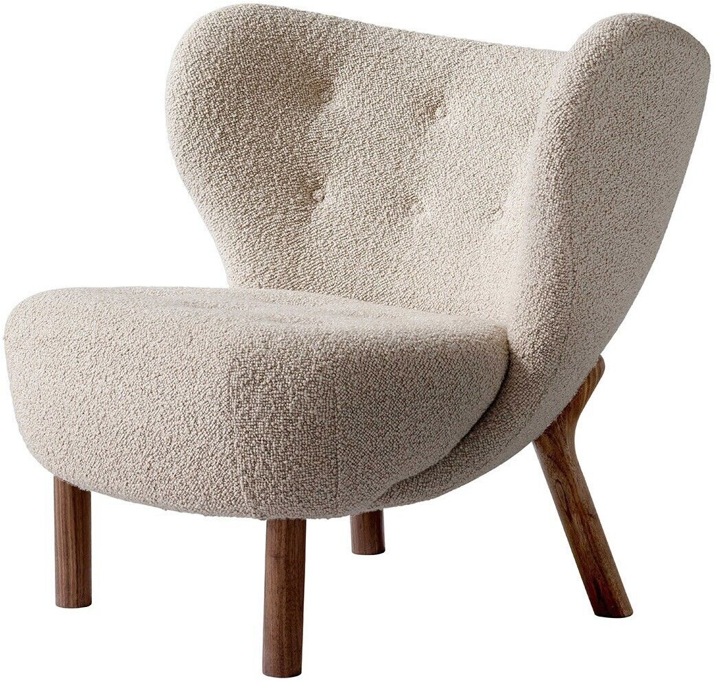 &Tradition Little Petra VB1 Lounge Chair, walnut / karakorum 003