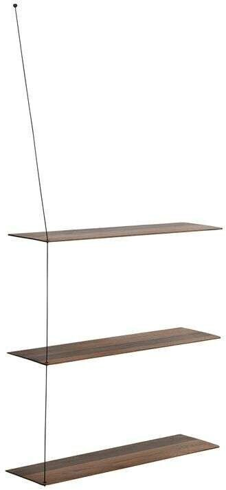 Woud Shelf for Stedge wall shelf 80 cm smoked oak