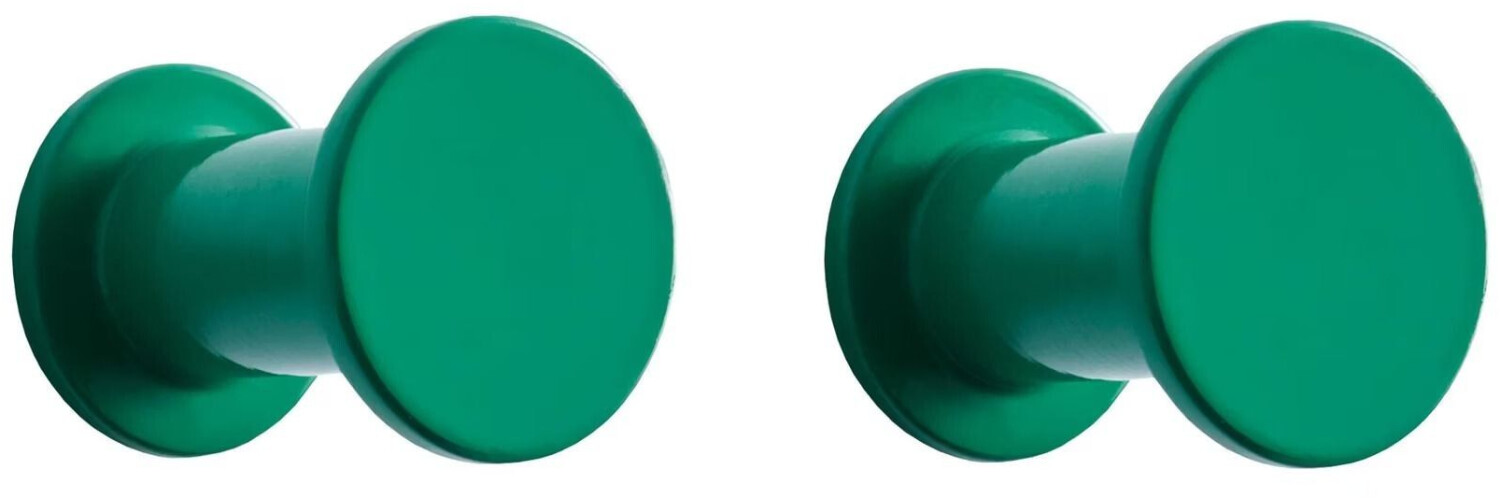 HAY Bolt coat hooks, green (set of 2)