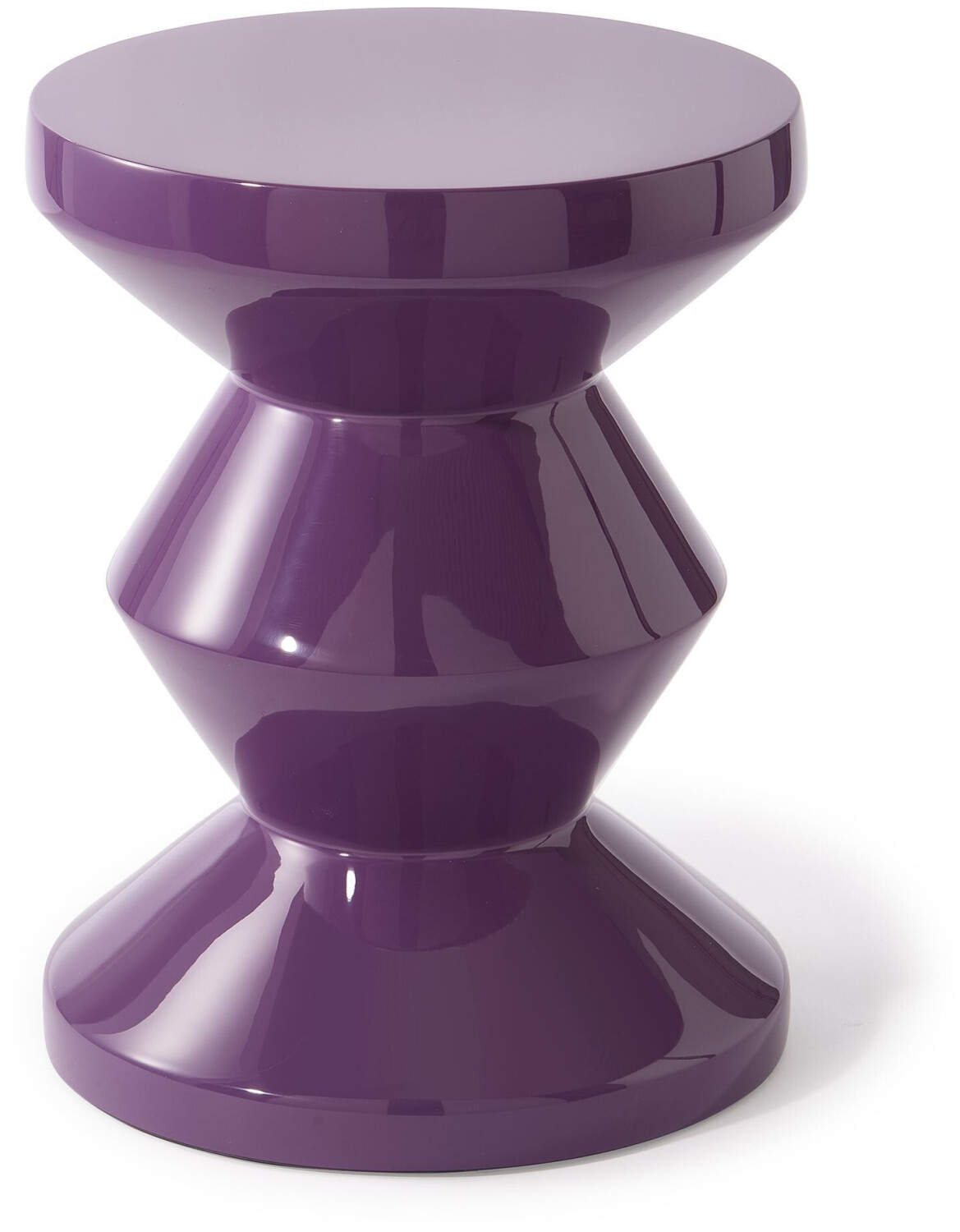 Pols Potten Zig Zag stool, dark purple