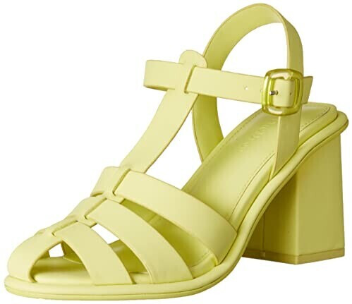 The Drop Sandal Jutta Fisherman Block Heel yellow-green