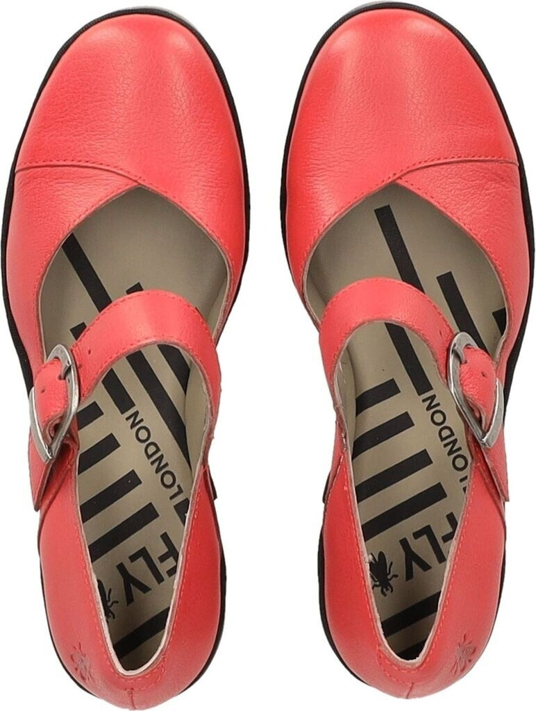 Fly London Leather Pumps red Raspberry
