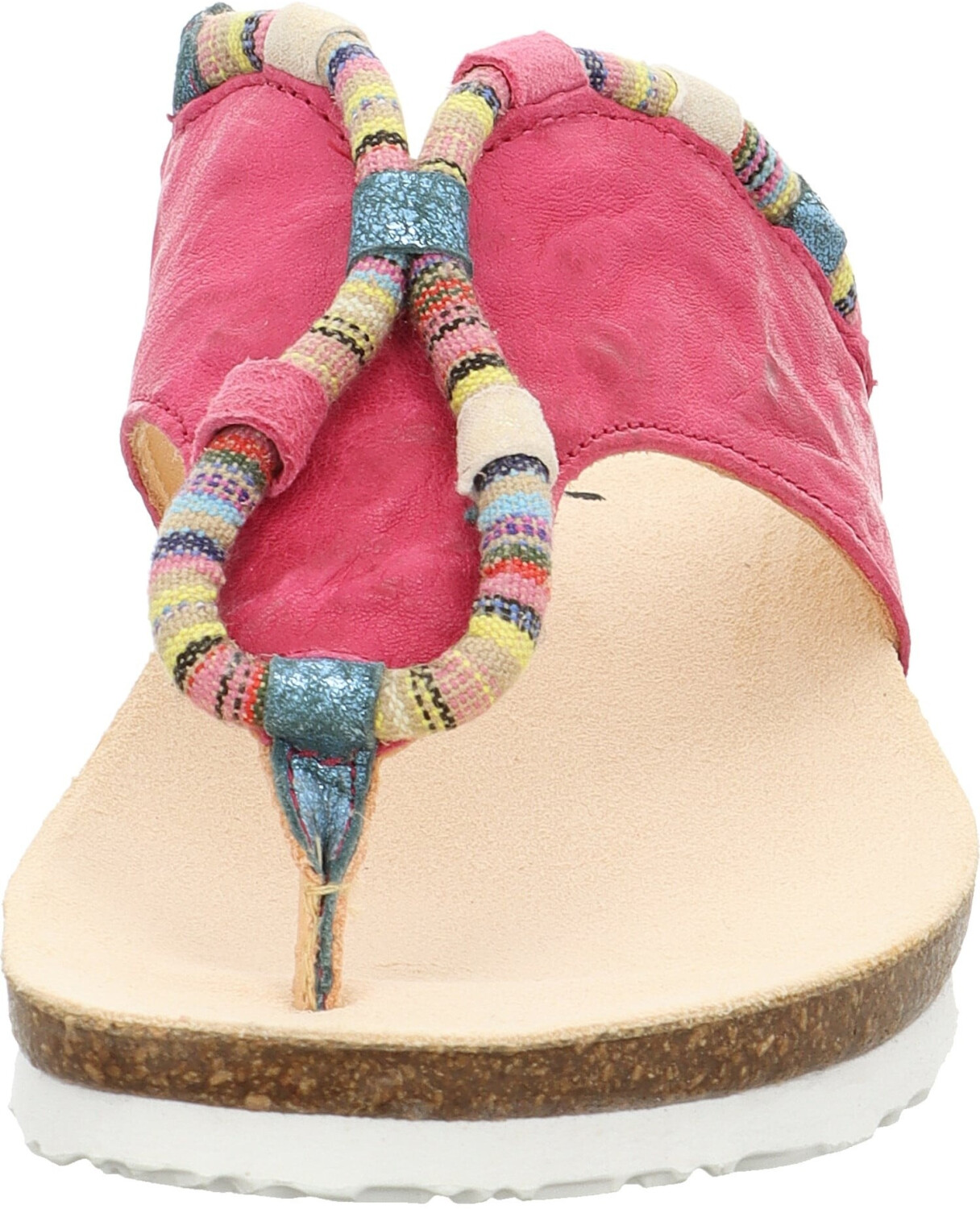 Think Julia Flip-Flops with colorful decorative elements pink