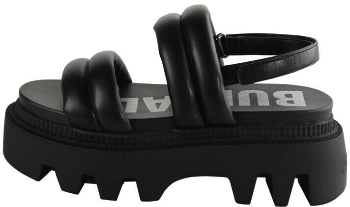 Buffalo Flora Ts Quilt Vegan Sandals black
