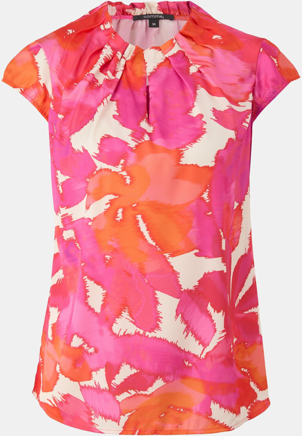 Comma Drapierte Satinbluse (2148510) pink ab 39,99 € | Preisvergleich bei  idealo.de