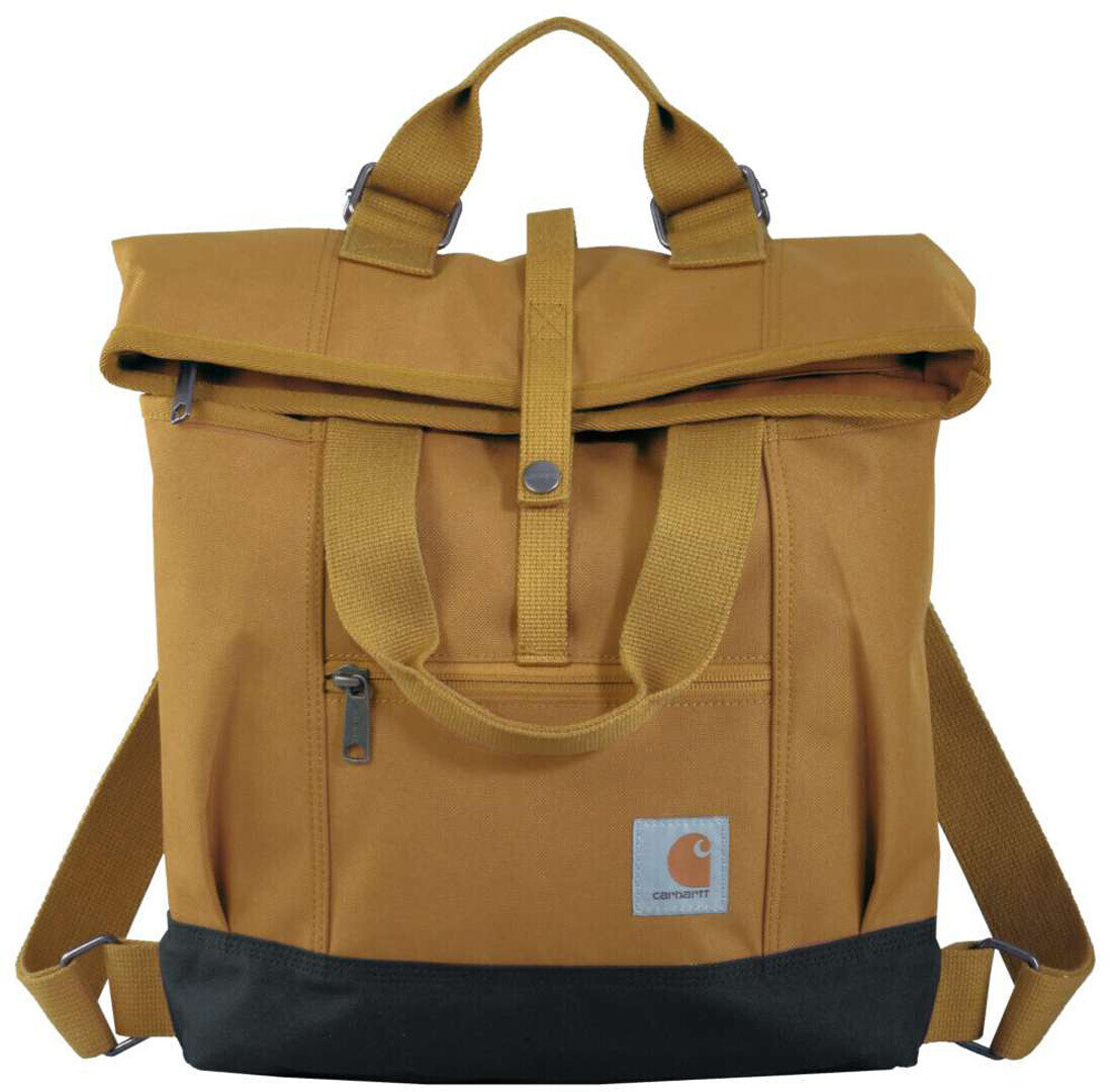 Carhartt Convertible Backpack Tote Bag Women brown