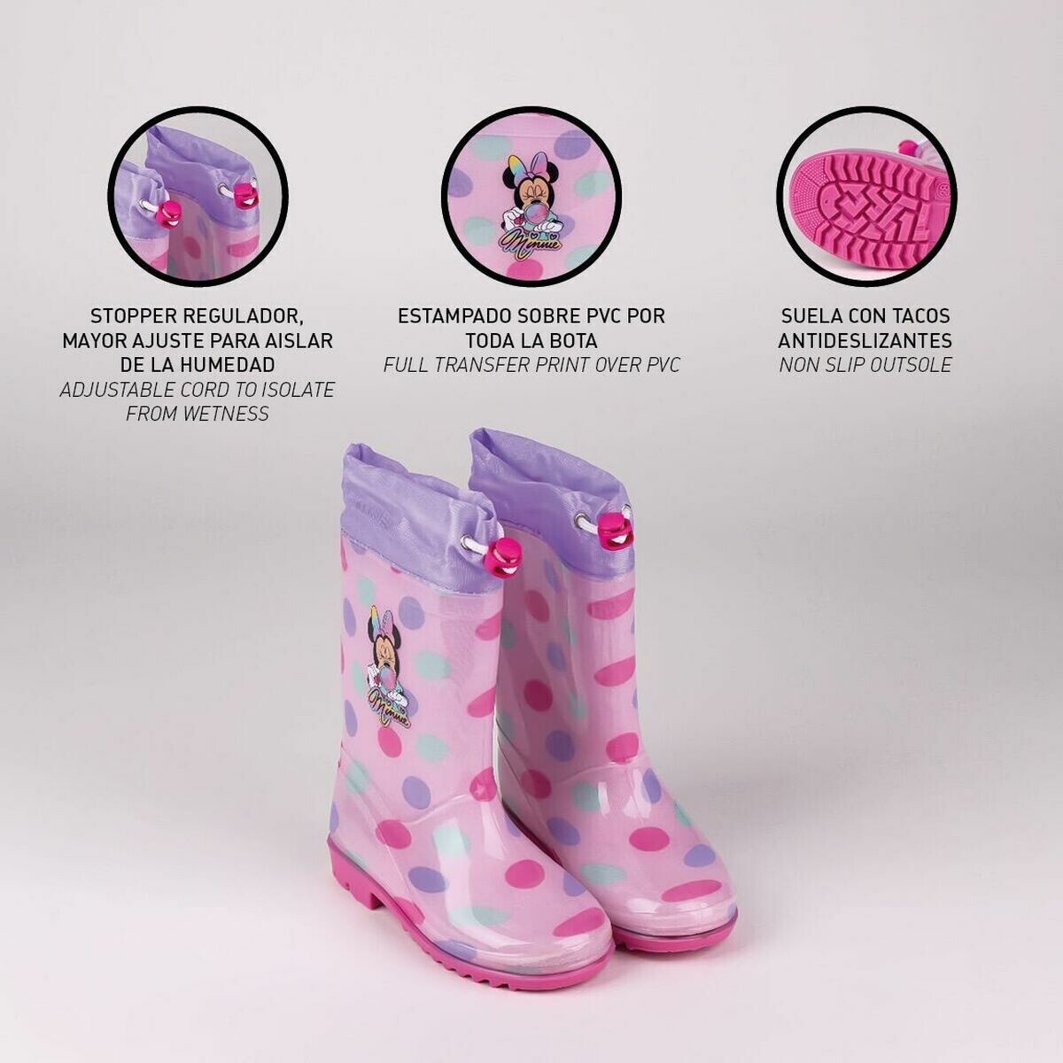 Disney Minnie Mouse rubber pink