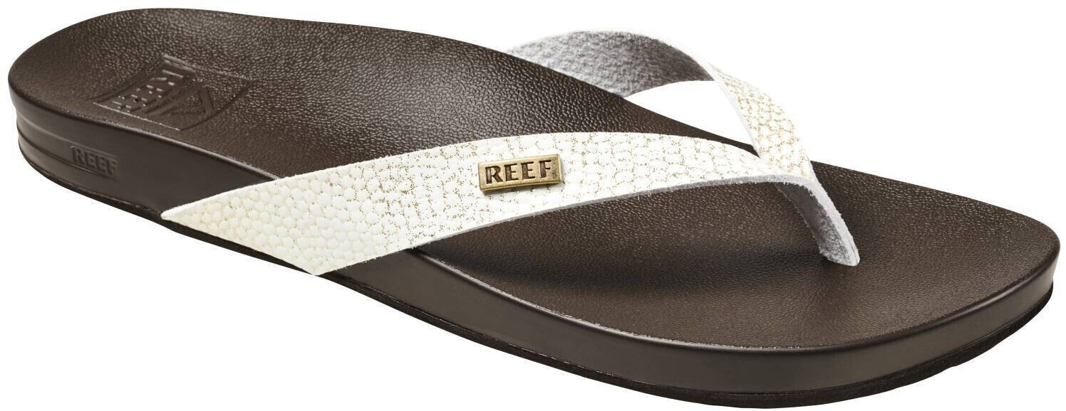 Reef Cushion Court Flip Flops brown women's shoe