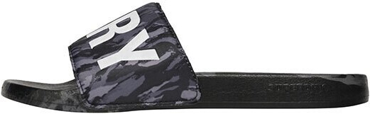 Superdry Camo Vegan Pool Slides black
