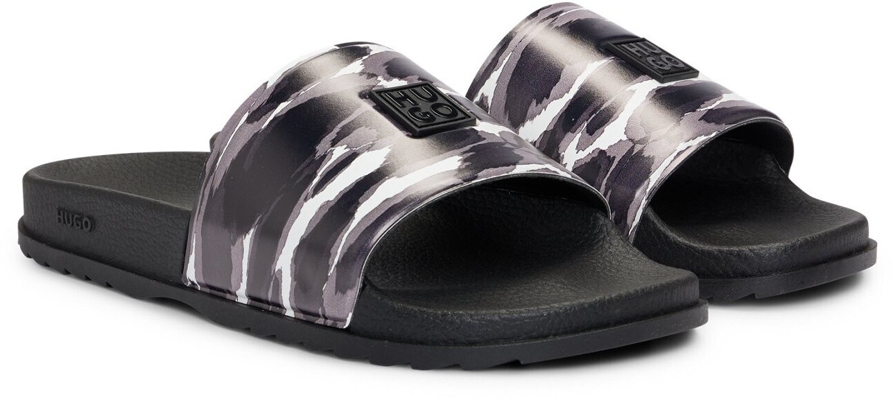 Hugo Printed slides with stack logo on the upper material 50517301 patterned