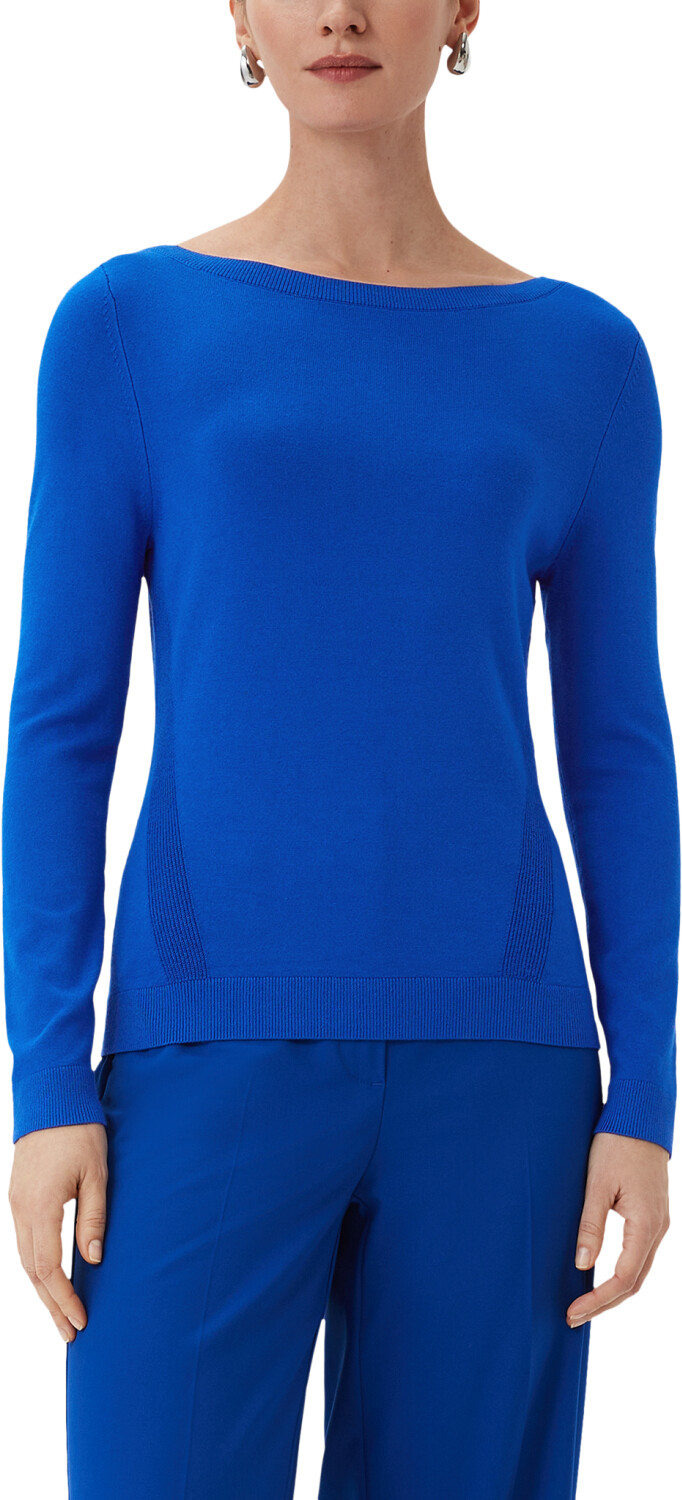 Comma strickpullover blau