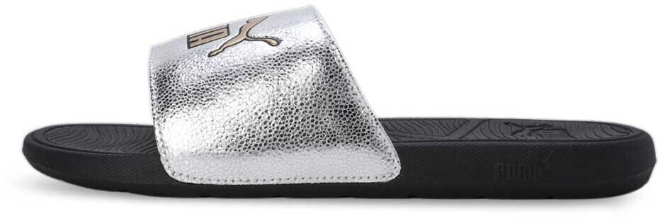 Puma Cool Cat 2 0 Metallic Shine Slides silver