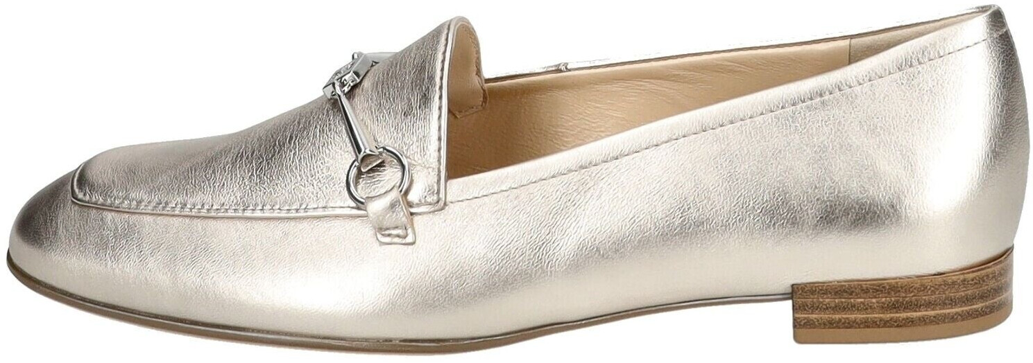 Högl Flat shoe silver block heel