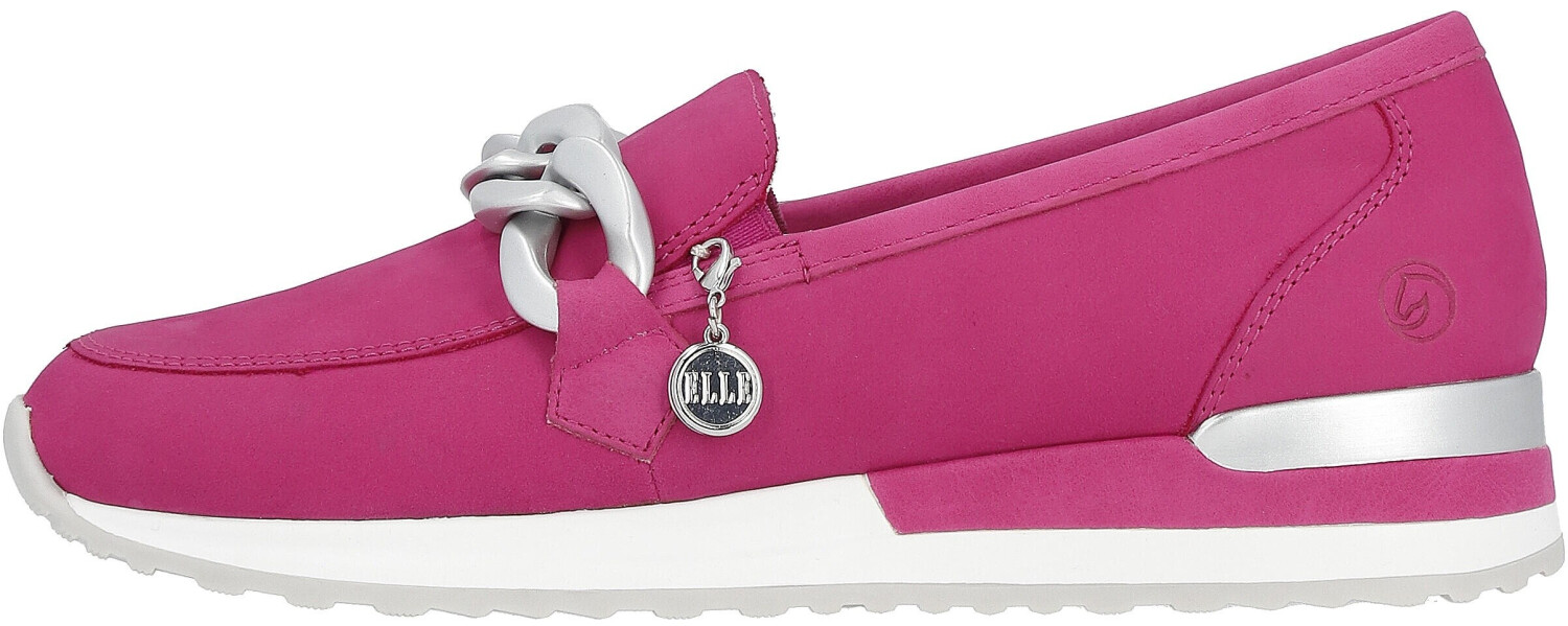 Remonte Dorndorf Slipper with trendy decorative chain pink