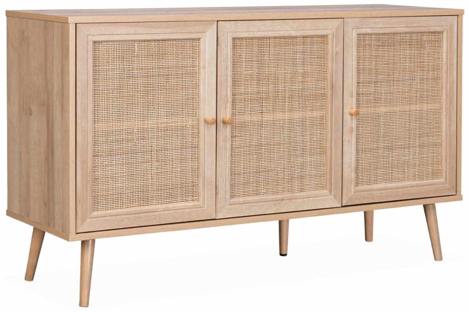 sweeek Sideboard with rattan weave 120x70cm