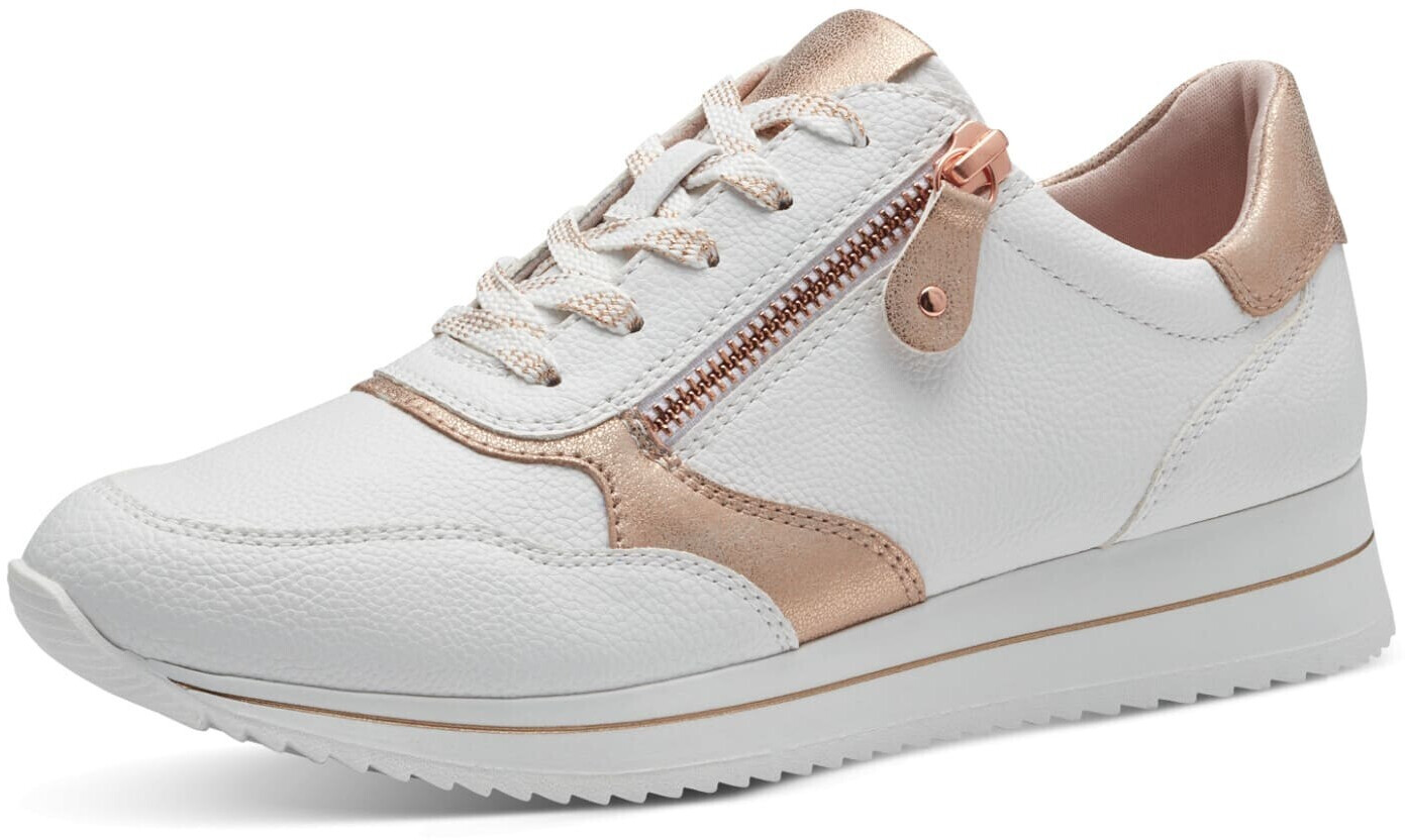 Jana Shoes 8-23763-42 Sneaker white rosegold wide