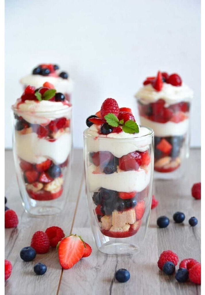 Cristalica Cristalica Latte macchiato glass Thermo 300ml - back view