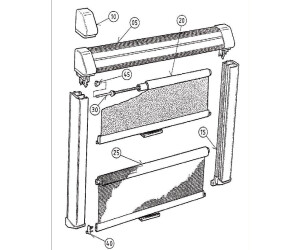 Dometic Federmotor Ersatzteil-Nr. 4460000126 - für Frontscheibenrollo