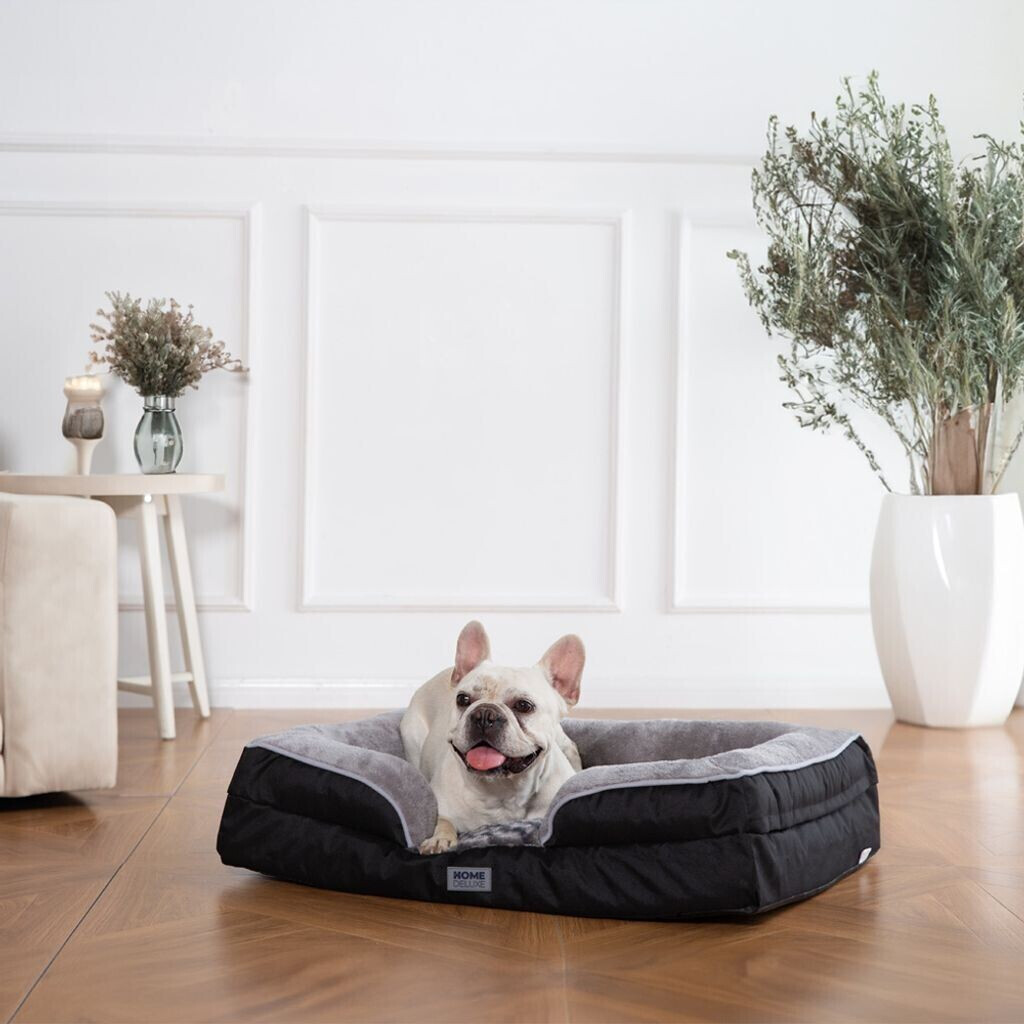 Home Deluxe Lit pour chien 80x60x17cm Black Home Deluxe Lit pour chien 80x60x17cm Black