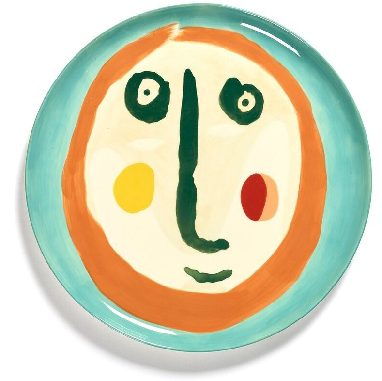 Serax Feast by Ottolenghi serving plate face 2/multicolor ø 35 cm height 2 cm