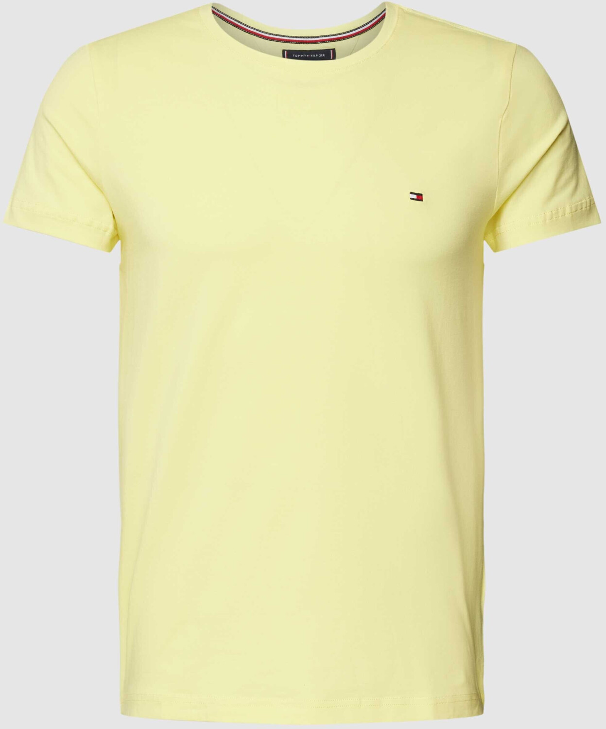 Tommy Hilfiger Slim fit T-shirt with logo stitching yellow MW0MW10800