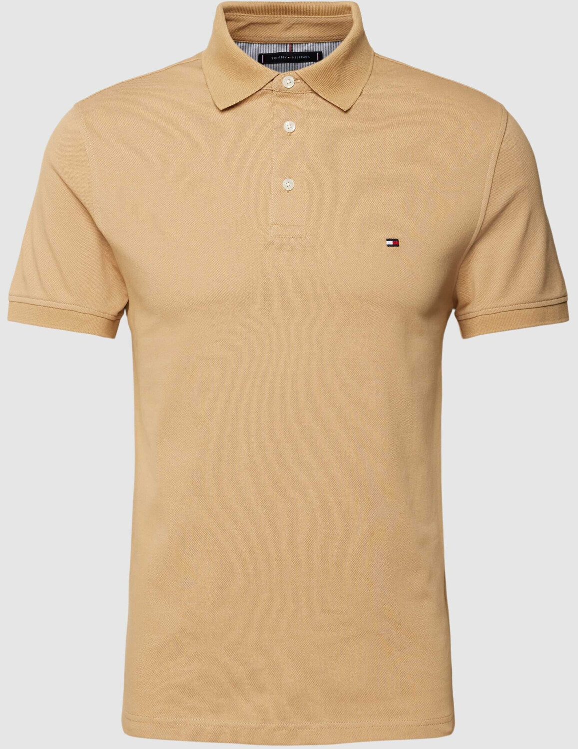 Tommy Hilfiger 1985 Collection Stripe Slim Fit Polo (MW0MW17771) classic khaki