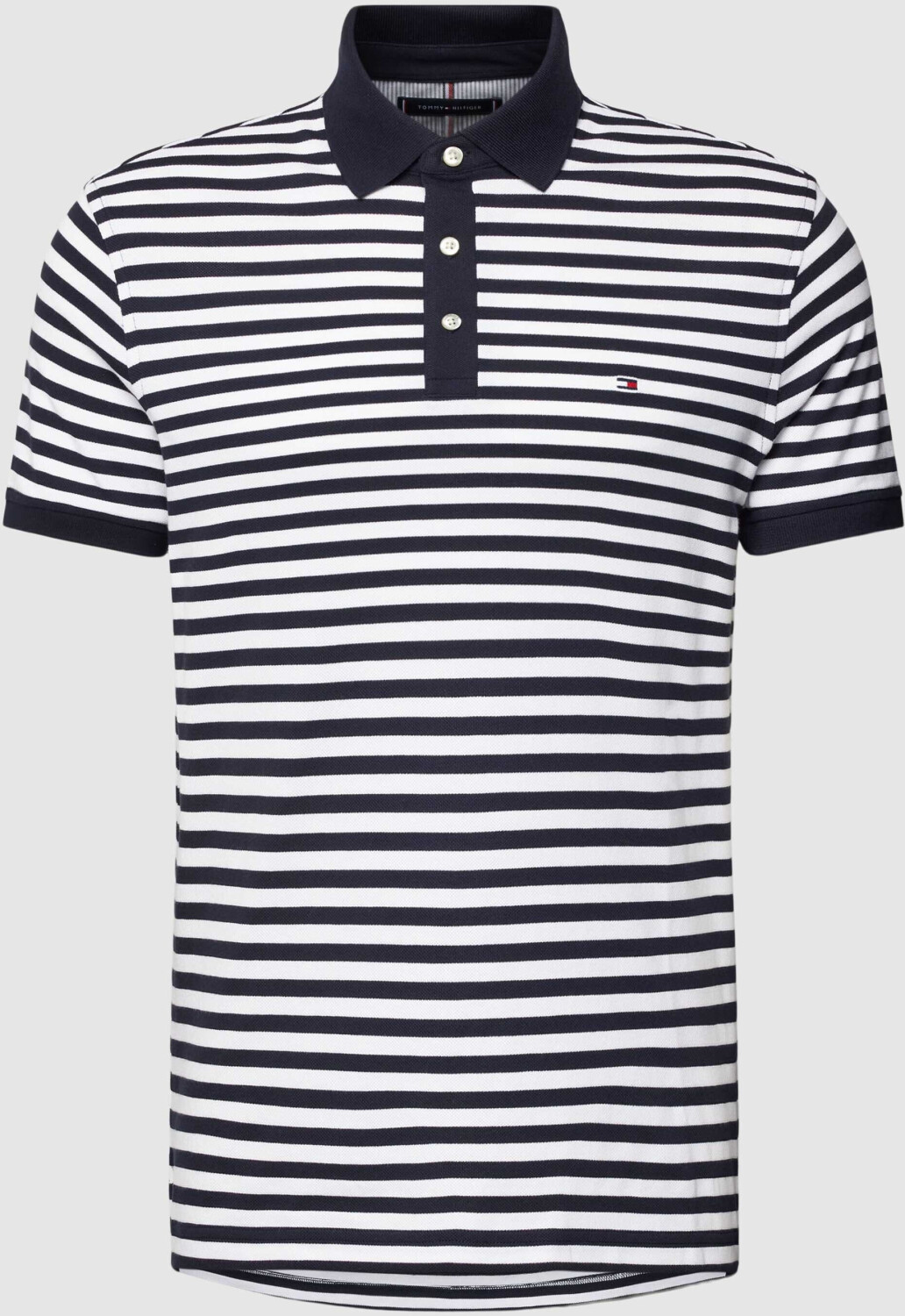 Tommy Hilfiger 1985 Collection Stripe Slim Fit Polo (MW0MW17771) desert sky/white