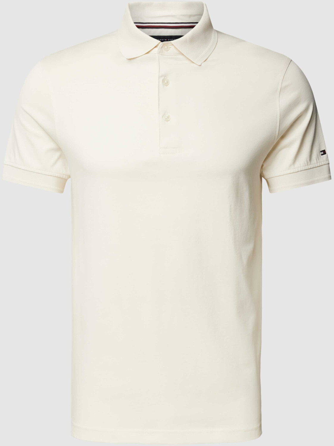 Tommy Hilfiger Regular Fit Poloshirt mit Logo-Stitching Offwhite 