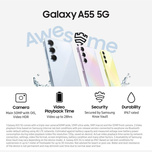 Samsung Galaxy A55 128GB Awesome Lilac, Bild 8