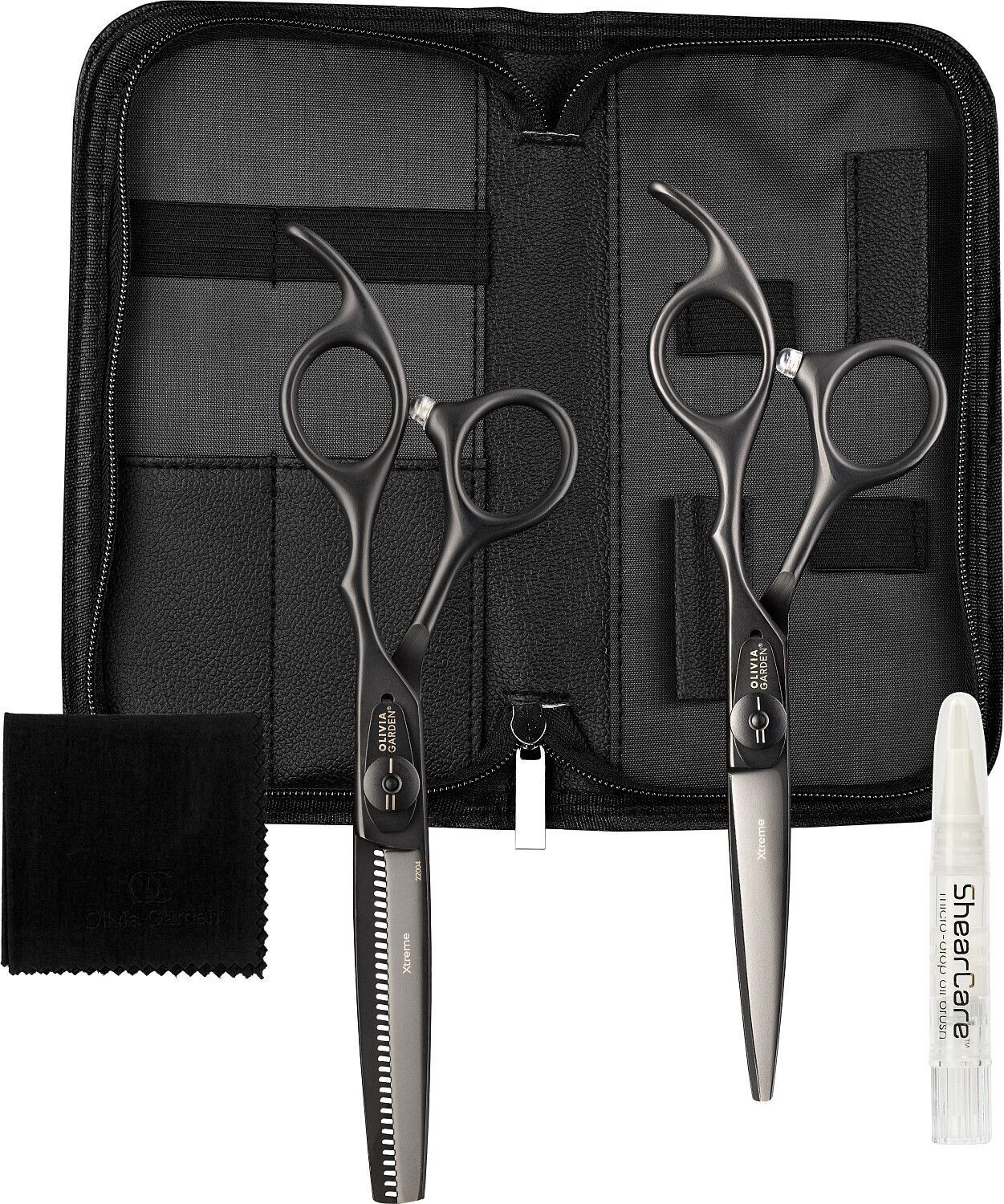 Olivia Garden Xtreme Matt Black (set of 2)