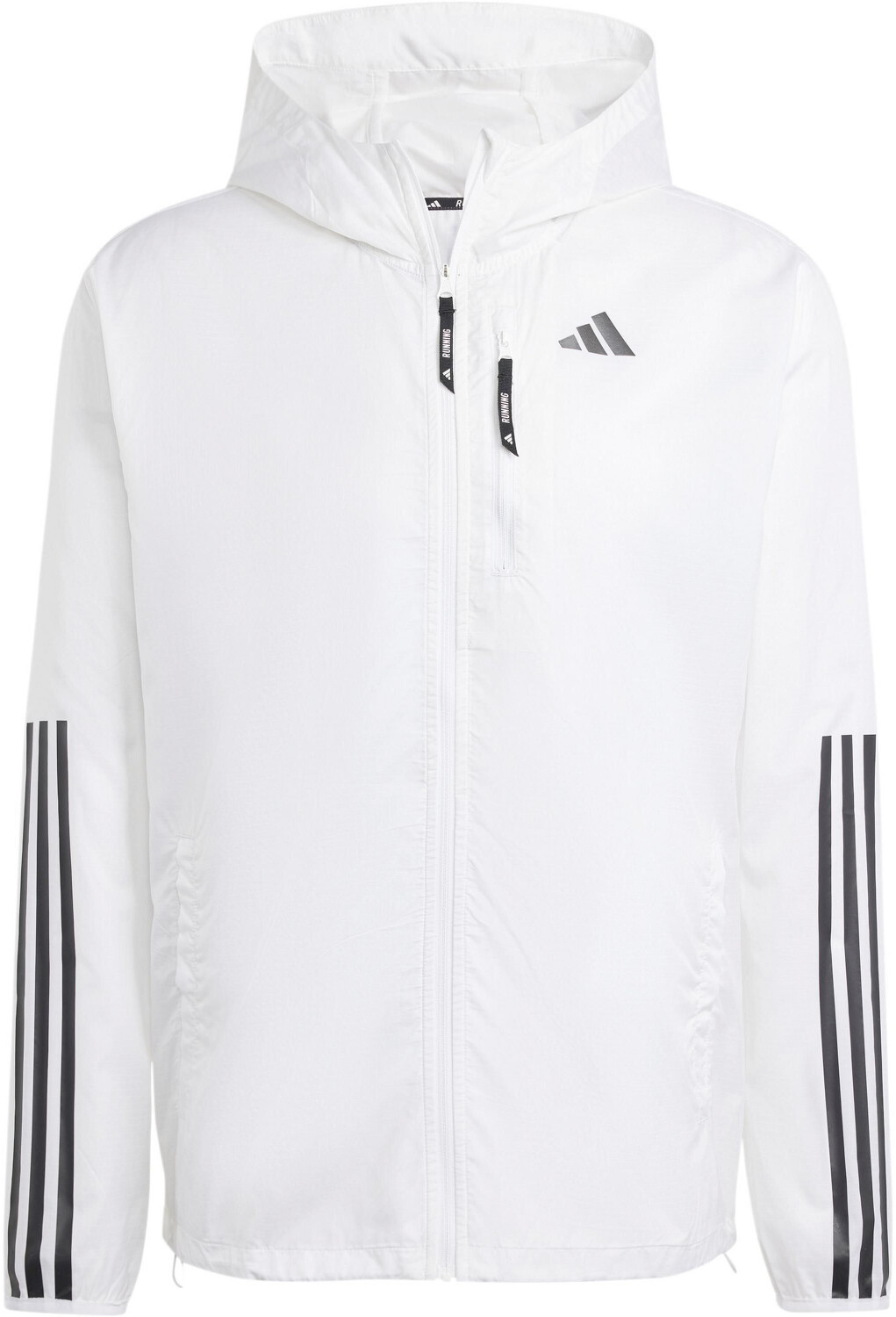 Adidas Own The Run 3 Streifen Jacke IQ3845 white ab 53 95 Preisvergleich bei idealo