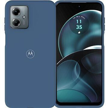ESONG Leder-Hülle Für Motorola Moto G14/G54 – Mit Kartenfach, Standfunktion & Schultergurt (Rot)