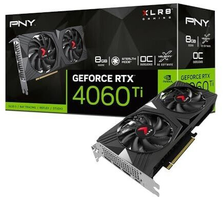 PNY GeForce RTX 4060 Ti 8GB XLR8 Gaming Verto Dual Fan