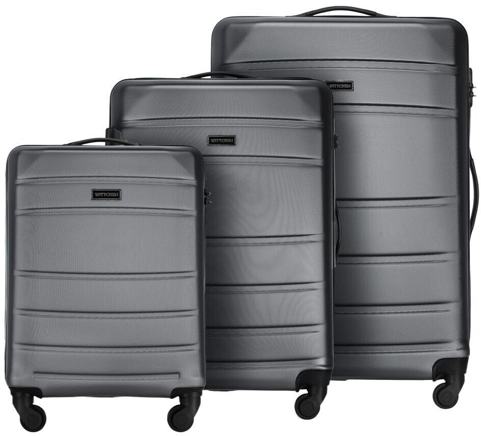 Wittchen Globe Line 4 Wheel Trolley Set 54/67/77 cm (56-3A-65S) grey