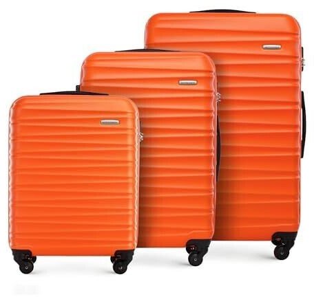Wittchen Groove Line 4 Wheel Trolley Set 54/67/77 cm (56-3A-31S) orange
