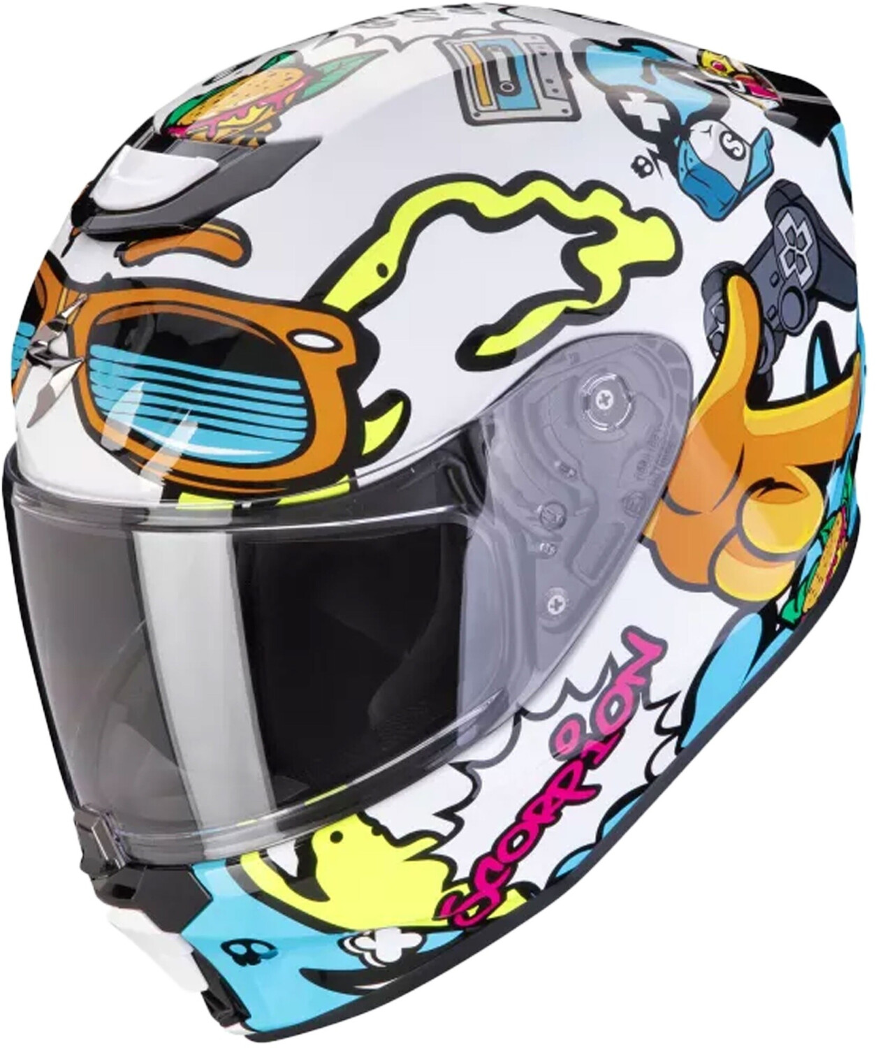 Scorpion EXO-JNR Air Fun blanc/bleu