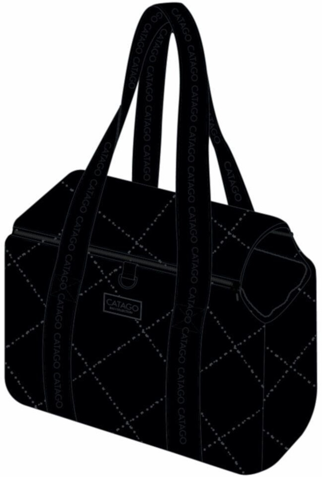Catago Quilted Dog Carrier Bag one size Black