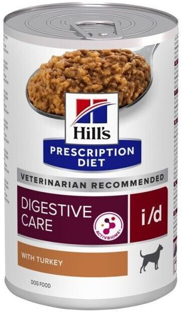 Hill's Prescription Diet Canine I/D Gastrointestinal Health with turkey wet food 360g