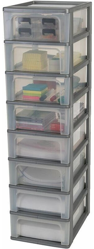 Iris Ohyama Storage tower 8x7L gray