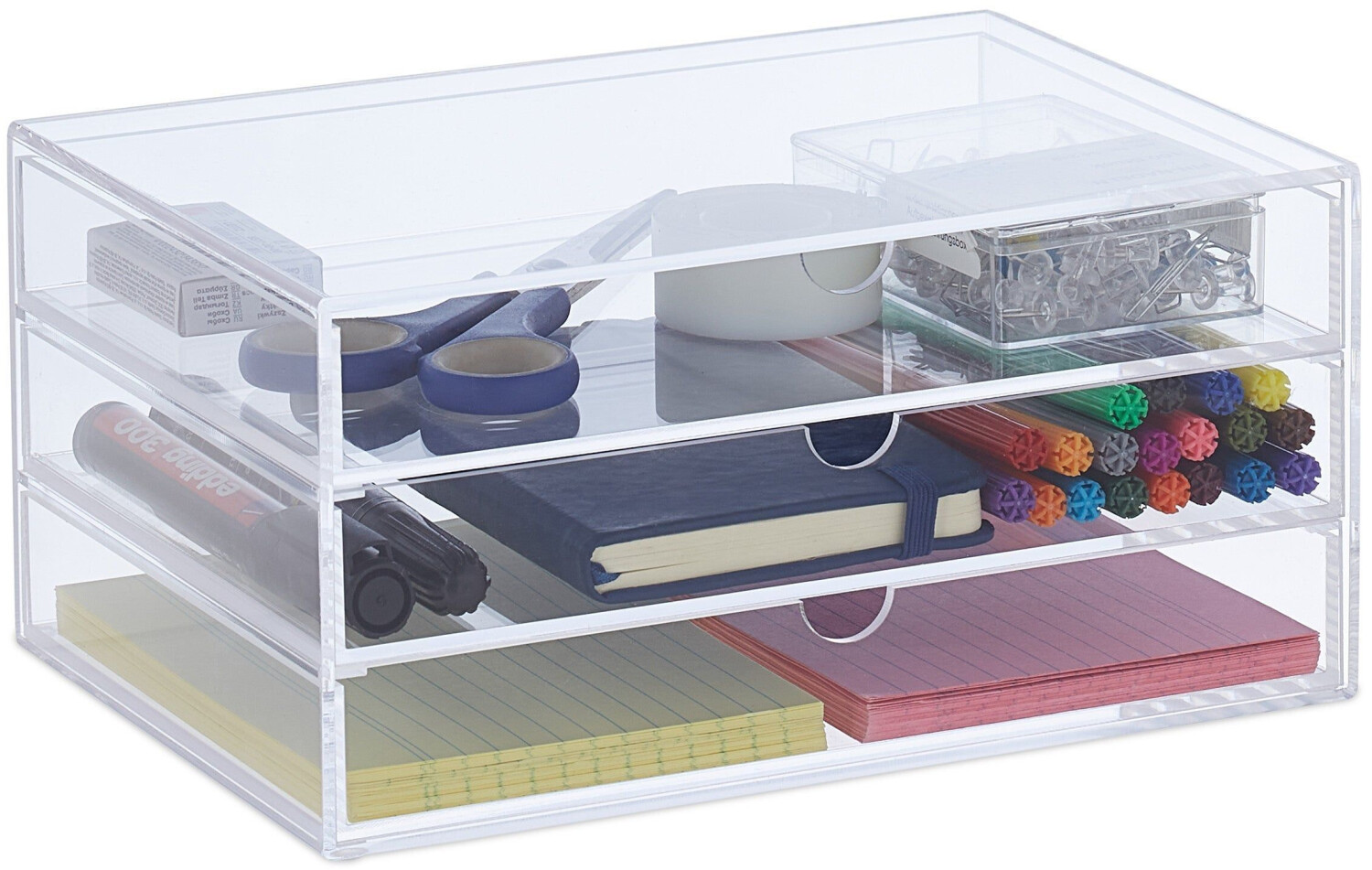 Relaxdays Organizer 11,5x23,5x15,6cm transparent