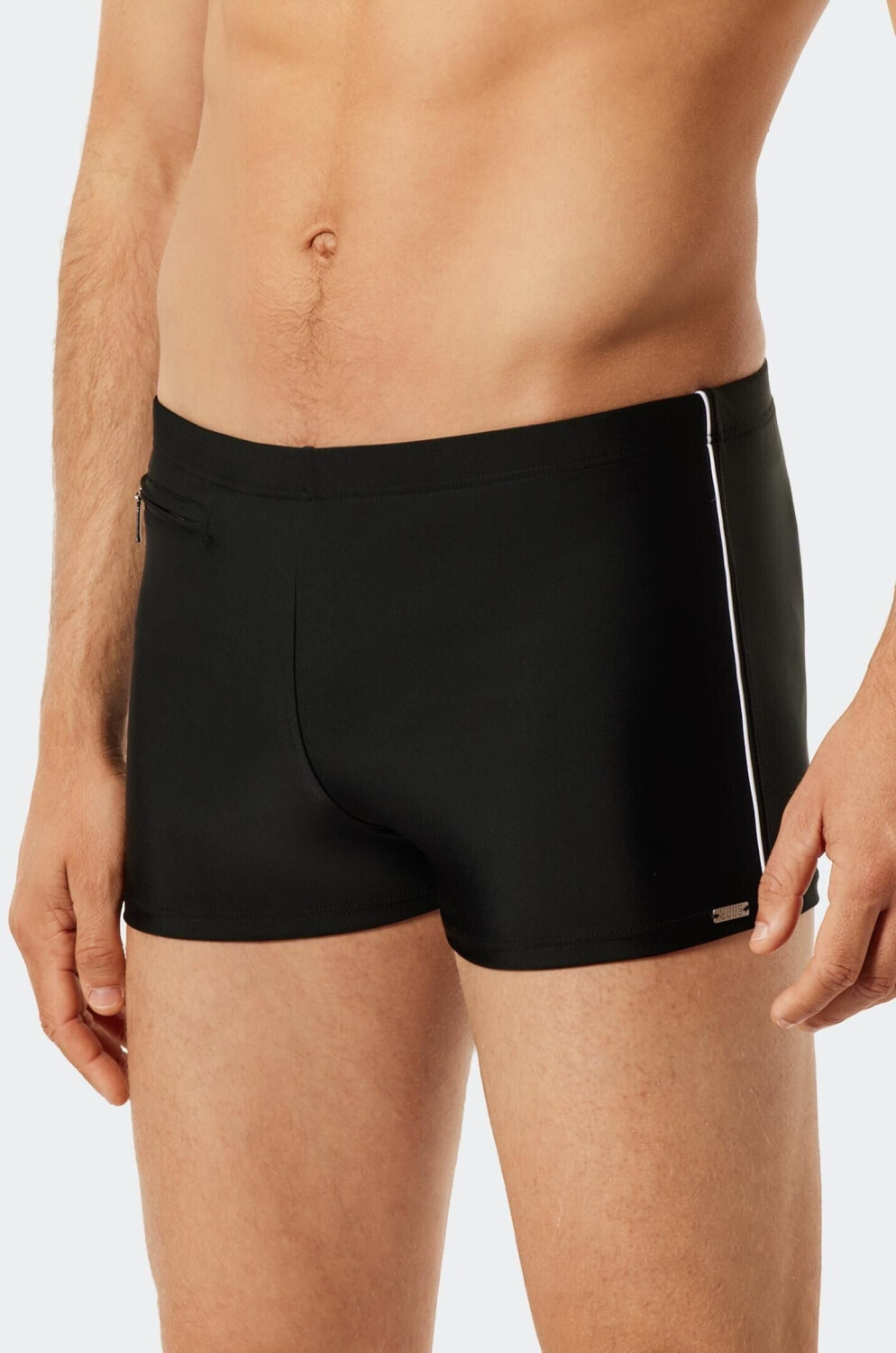 Schiesser Retro swim shorts with zip pocket