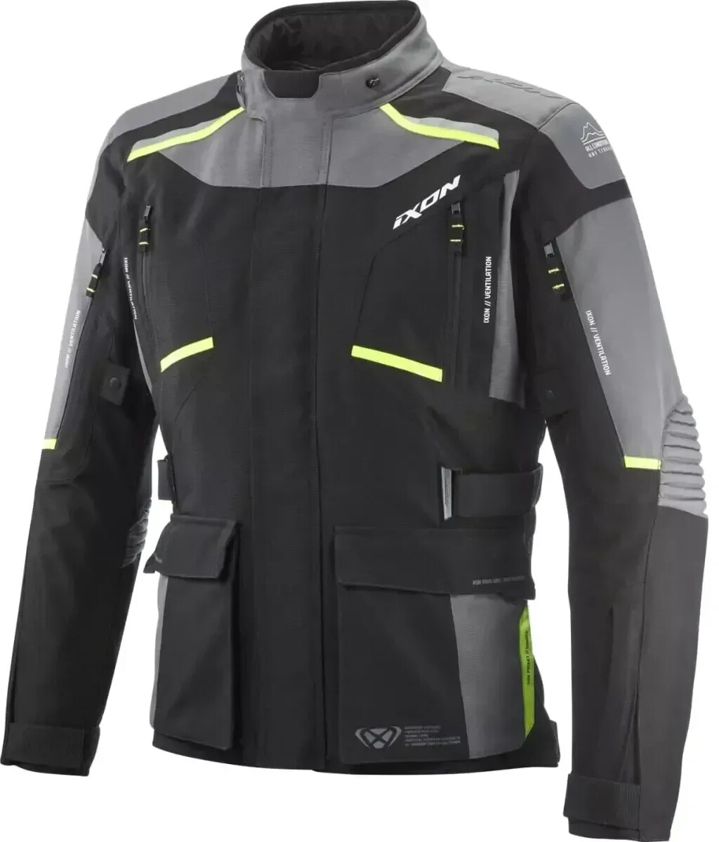 IXON Blouson Midgard noir/gris/jaune