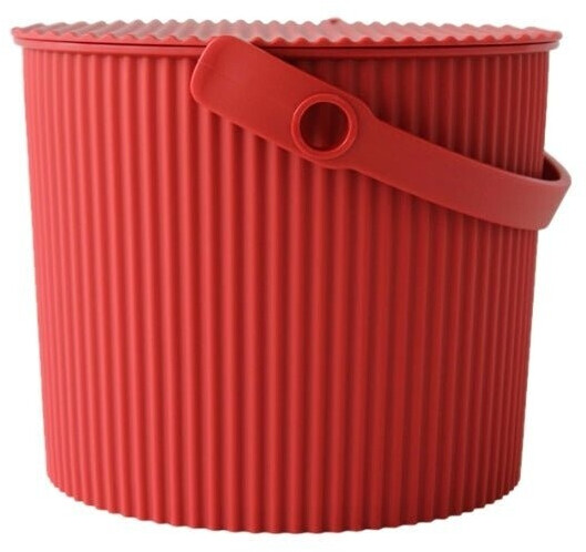 Hachiman Omnioutil Secchio Medio Con Coperchio - Verde - 10 Litri - Impilabile, Multiuso (Giocattoli, Ghiaccio, Giardinaggio)