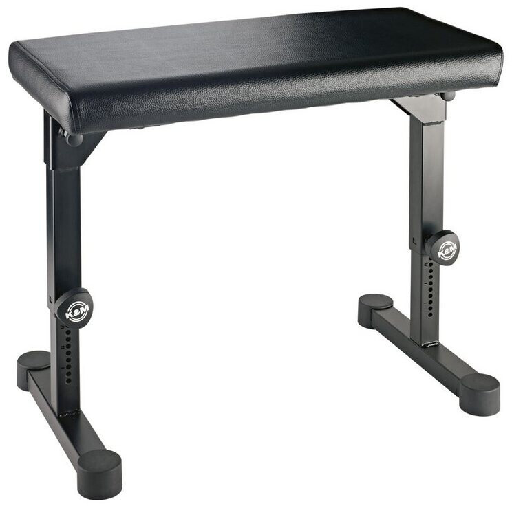 K & M Piano Stool Leatherette black (14087)
