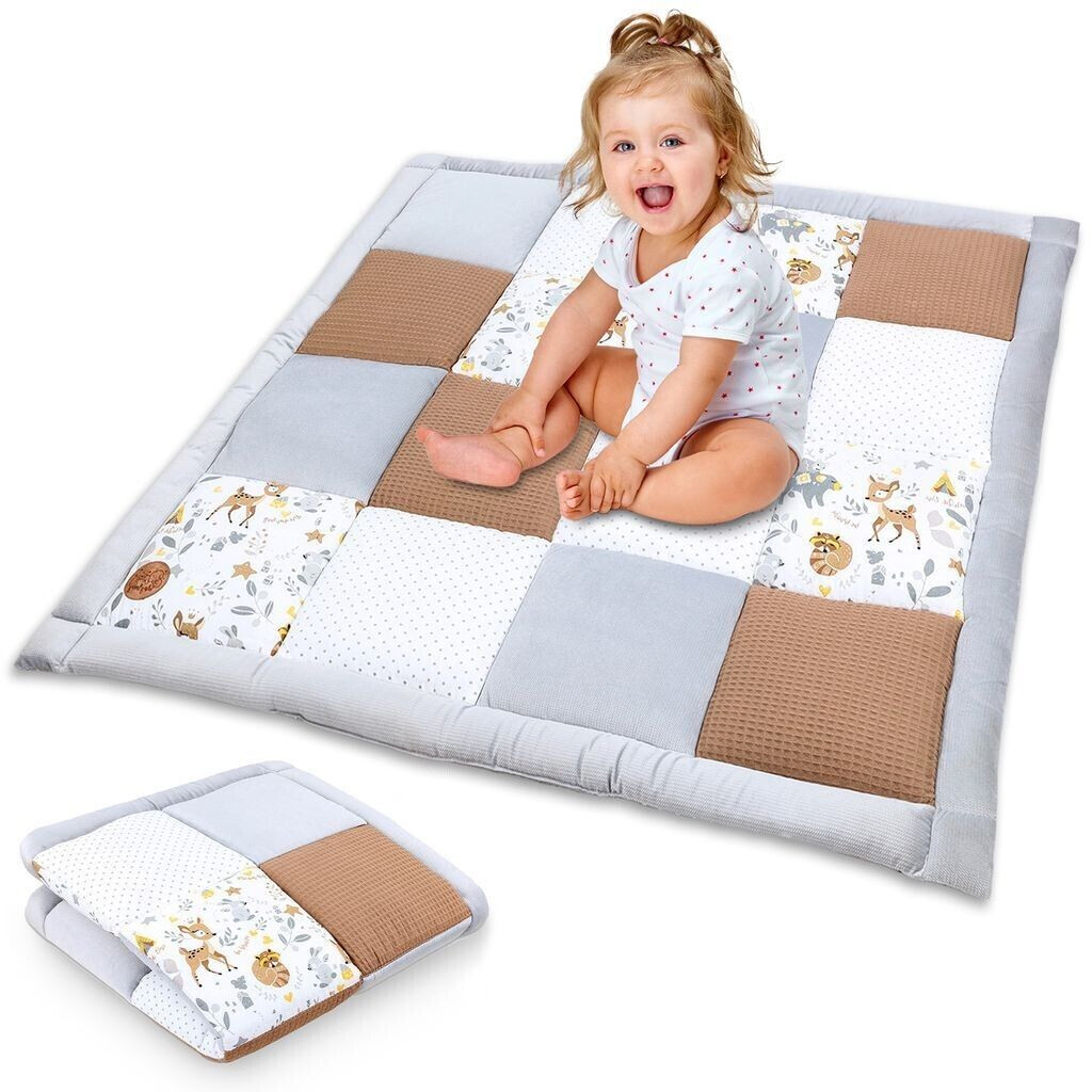 Totsy Baby Baby play mat PATCHWORK 70x70cm velvet deer