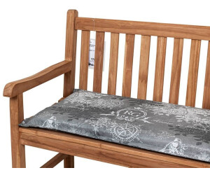 Kettler Auflage Gartenbank Bali 140cm KETTtex grau Rosen Royal Garden