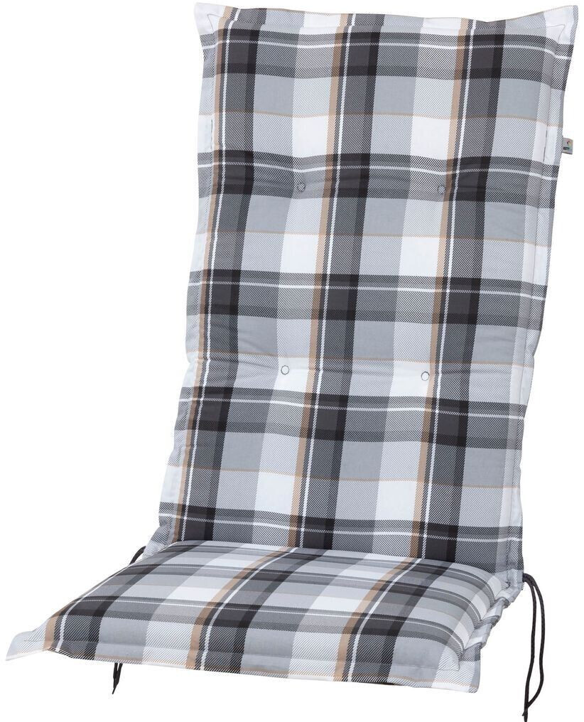 Kettler Auflage Hochlehner Milano 120x49x6cm KETTtex grauweißbraun