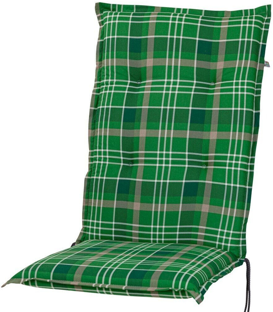 Kettler Auflage Hochlehner Milano 120x49x6cm KETTtex grünbraun kariert